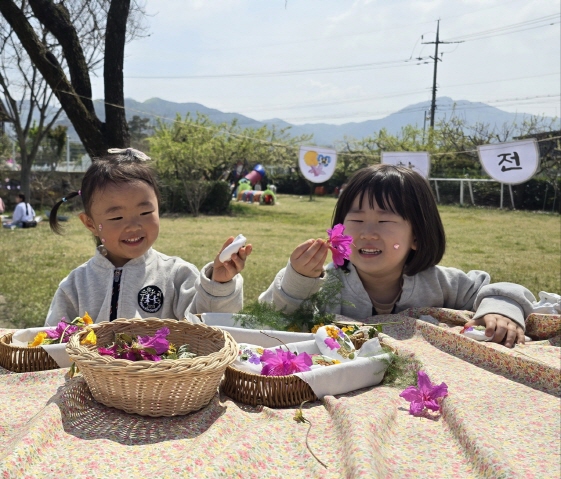 가창에서 클레이로 화전을 만들어보았어요!